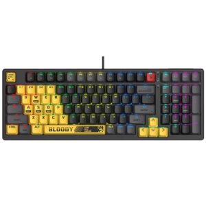 Klawiatura Mechaniczna USB RGB żółta